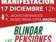 Una manifestación por las pensiones, para unir a quienes están enfrentados
