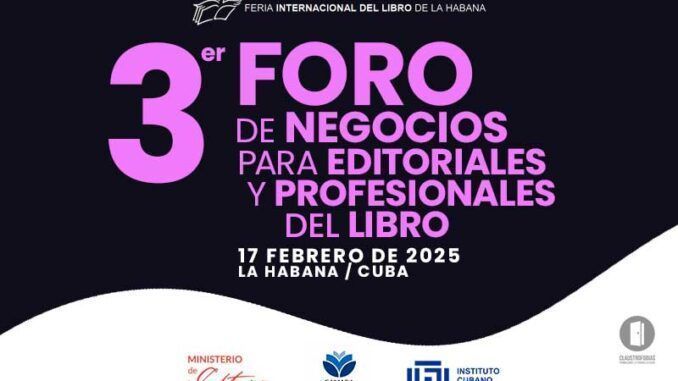 Convocatoria | 3er Foro de Negocios para Editoriales y Profesionales del Libro