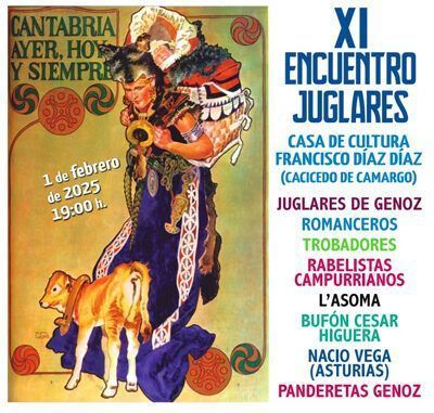 Sábado 1 de febrero, 19.00 XI Encuentro de Juglares de Genoz