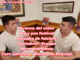Mario Palacios y Luis Camus cantando a Santander en Bodegas Mazón